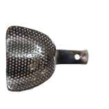 Fém, perforált, fogatlan kanál, felső, M