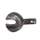 Fém, perforált, fogatlan kanál, alsó, M