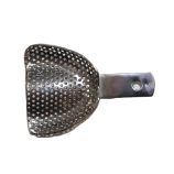 Fém, perforált, fogatlan kanál, felső, S