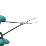 Hemostat Halstead-Mosquito, egyenes, fogazott