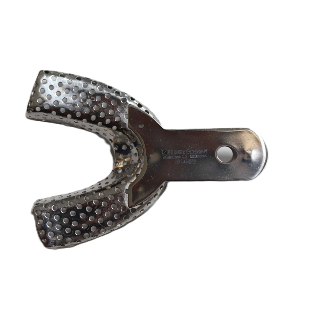 Fém, peremes, perforált kanál, alsó, M (21)