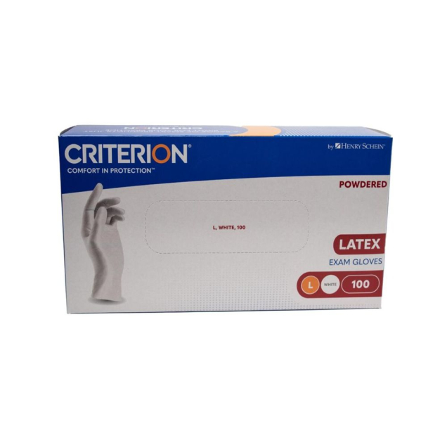 Prémium enyhén púderes latex vizsgálókesztyű, L, 100db