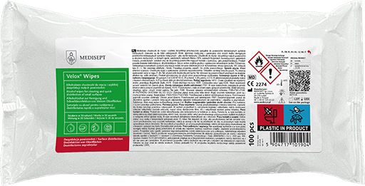 VELOX WIPES fogászati alkoholos fertőtlenítő kendő 100db