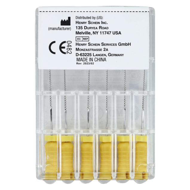 HS-Endoflex K-Files 25 mm,  020, sárga, 6db
