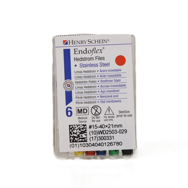 HS-Endoflex Hedstrom 21mm, 015 - 040, 6db