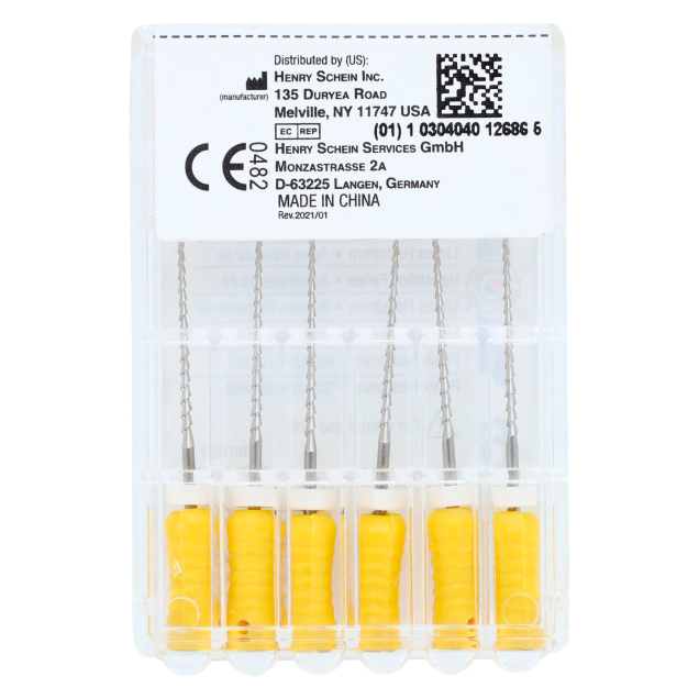 HS-Endoflex Hedstrom 21mm, 050, sárga, 6db