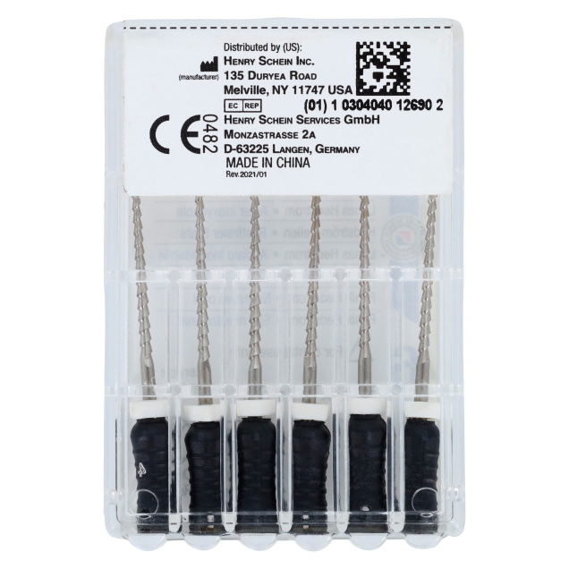 HS-Endoflex Hedstrom 21mm, 080, fekete, 6db