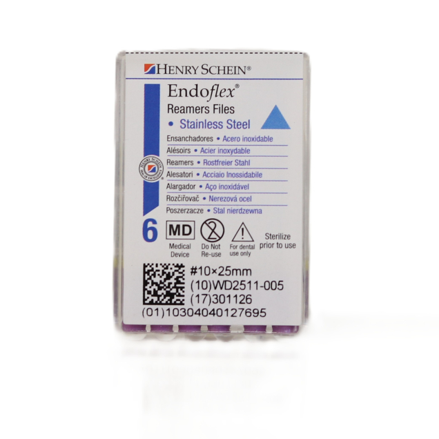 HS-Endoflex Reamer 25 mm,  010, lila, 6db