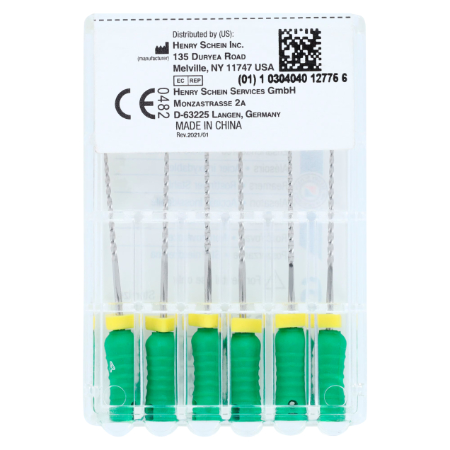 HS-Endoflex Reamer 25 mm,  035, zöld, 6db