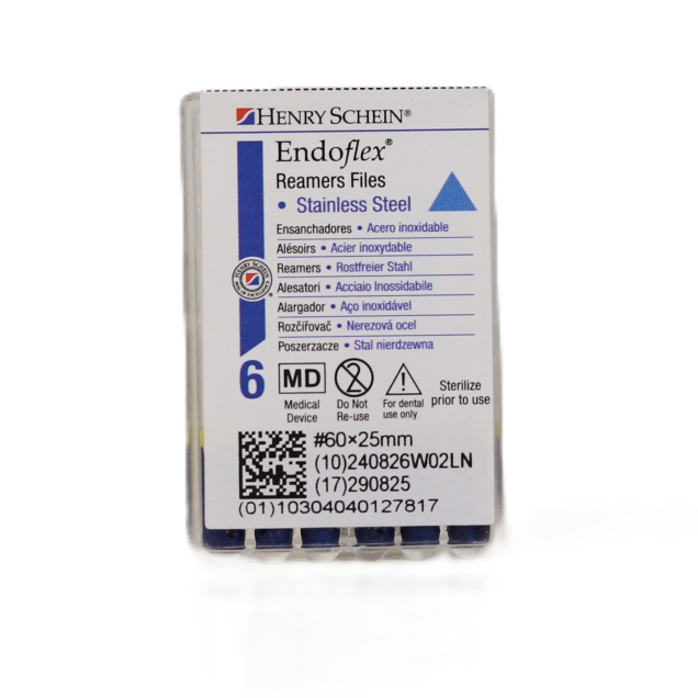 HS-Endoflex Reamer 25 mm,  060, kék, 6db