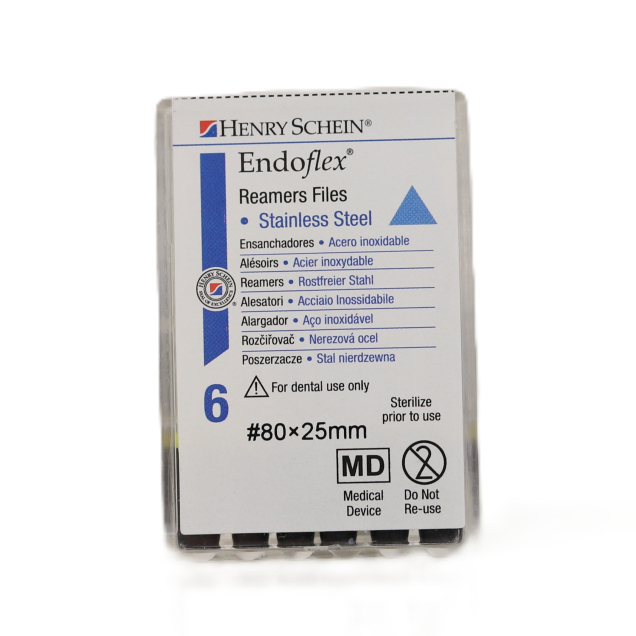 HS-Endoflex Reamer 25 mm,  080, fekete, 6db