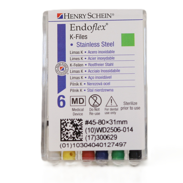 HS-Endoflex K-Files 31mm, 45-80, 6db