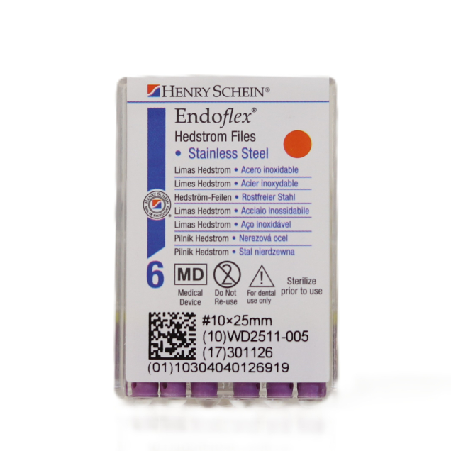 HS-Endoflex Hedstrom 25mm, 010, lila, 6db