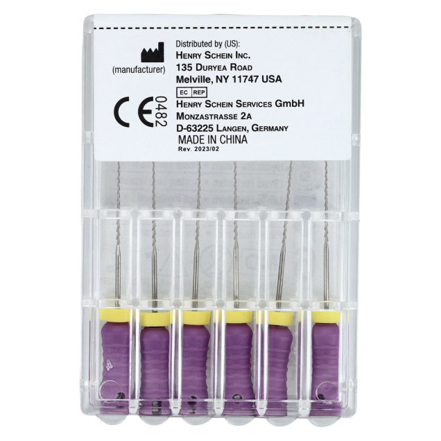 HS-Endoflex Hedstrom 25mm, 010, lila, 6db