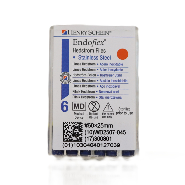 HS-Endoflex Hedstrom 25mm, 060, kék, 6db