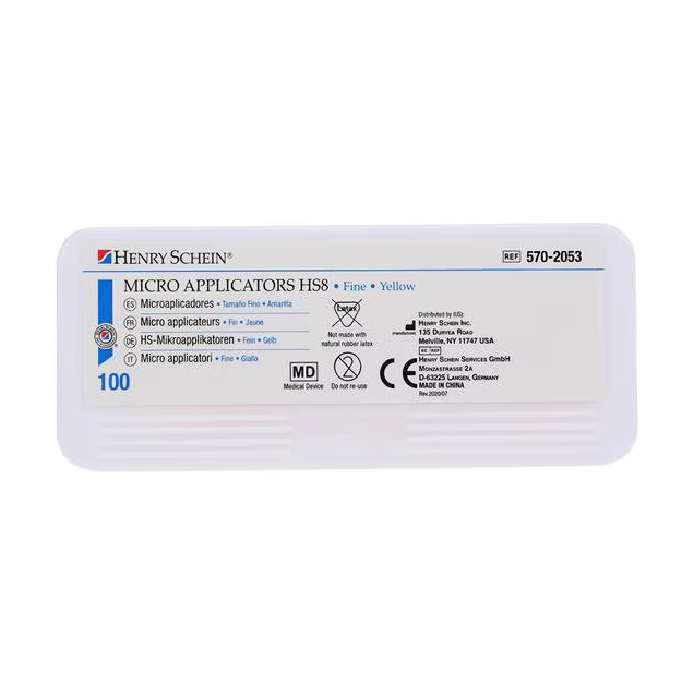 HS8 Mikro applikátor, 100db, fine, sárga