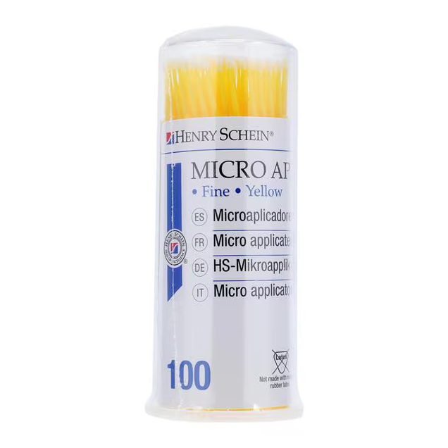 HS10 Mikro applikátor, 100db, fine, sárga