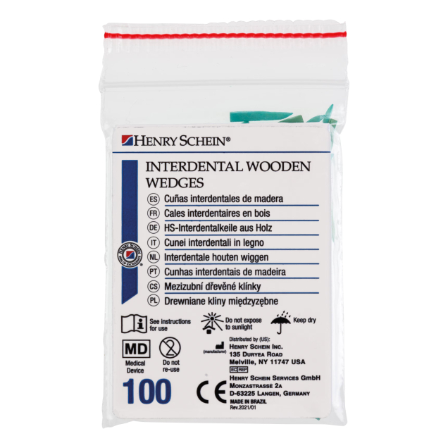 Interdentalis faék, 1-es méret, 100db, zöld