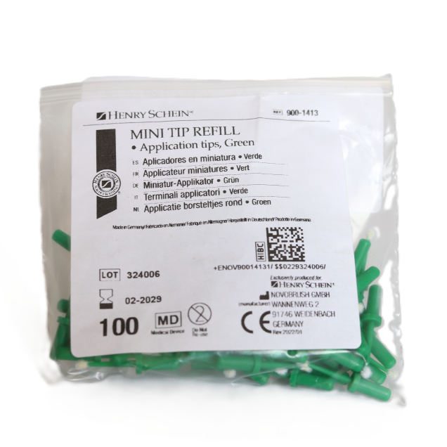 Mini applikátor, 100db, zöld