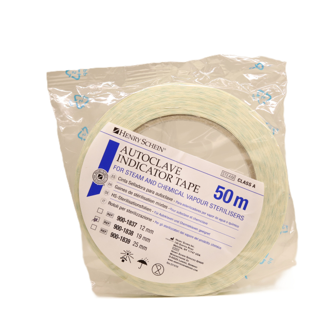Autokláv indikátor szalag, 19mmx50m