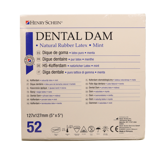 Kofferdam gumi, zöld, 12,5 x 12,5 cm, vastag