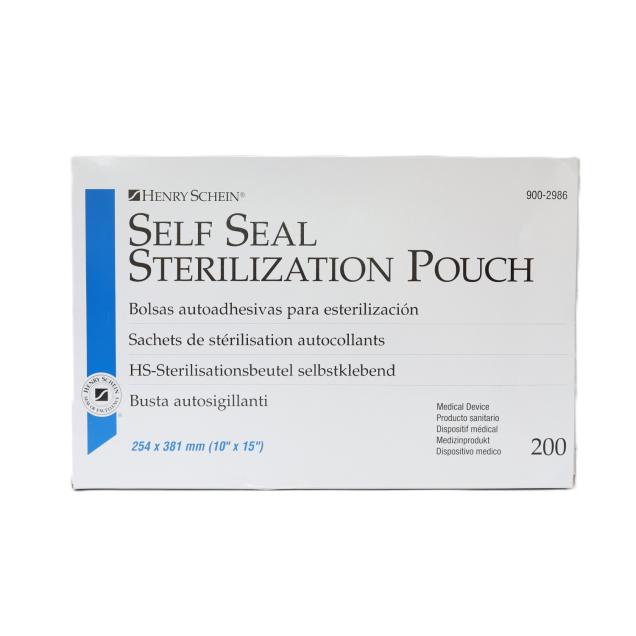 Önzáró sterilizáló tasak, 254 x 381 mm, 200db