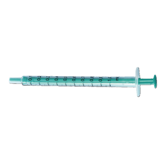 Eldobható fecskendő Luer-csatlakozással, 100db, 1ml