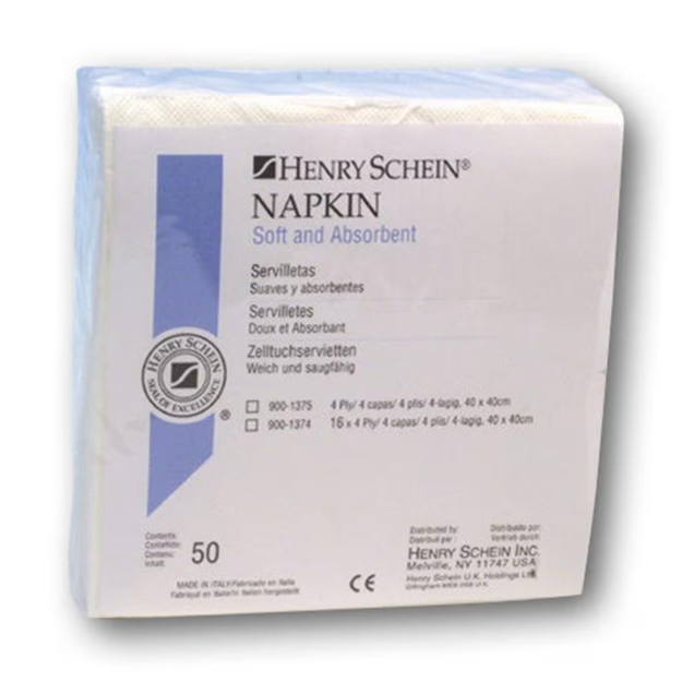 Cellulóz szalvéták, 4 rétegű, 40x40cm, 16x50 (800) db