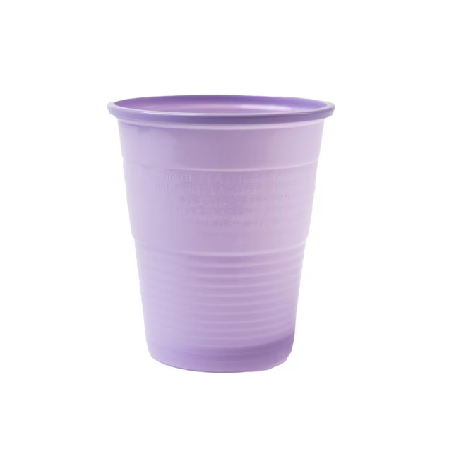 Szájöblítő poharak, 180ml, 3000db, lila