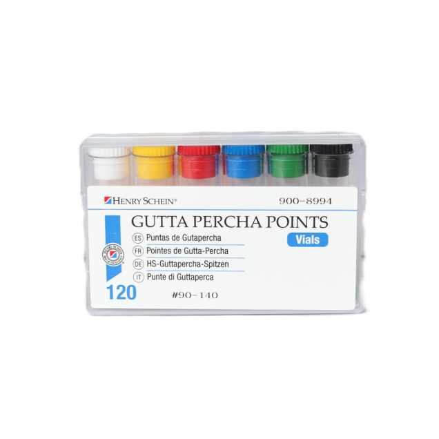 HS Guttapercha Poén fiolában, 120db, 090-140