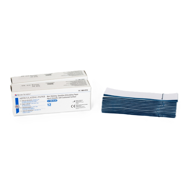 Artikulációs papír, 43 μ, kék, 14x10 lap.