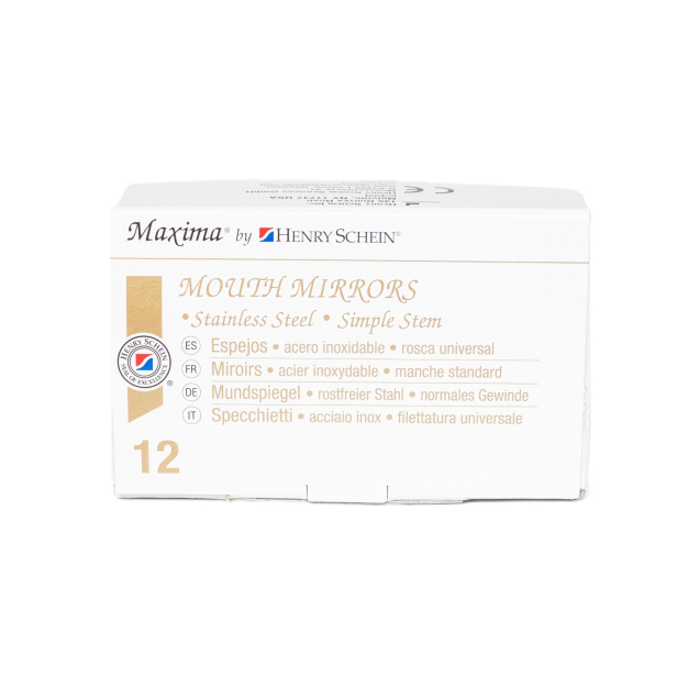 Maxima® rhodiumos tükörszem, sík, 3-as, 12db