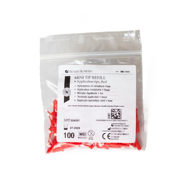 Mini applikátor, 100db, piros