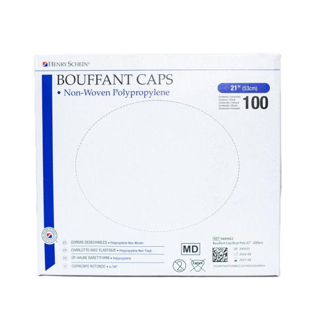 Hajvédő sapka, 100db, kék, 53cm