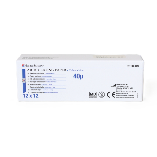 Artikulációs papír, 40 μ, kék, 12x12 lap.