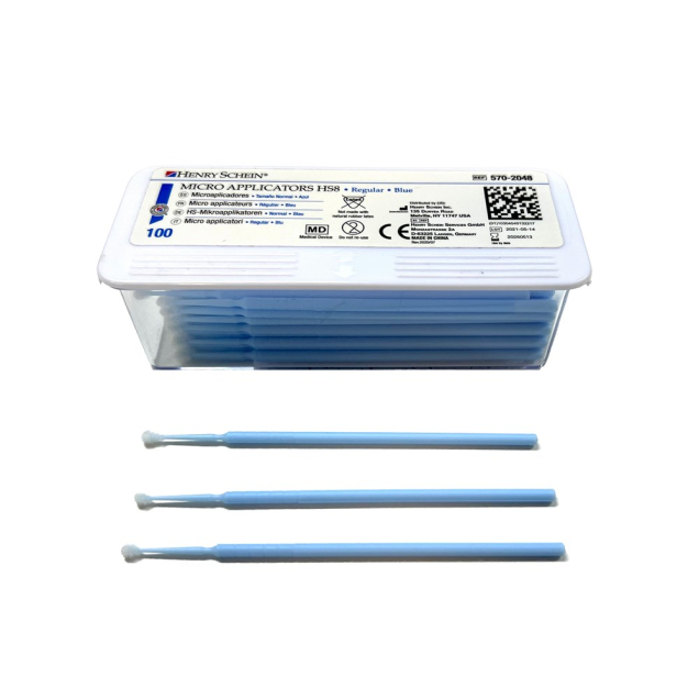 Henry Schein8 Mikro applikátor, 100db, normál, kék