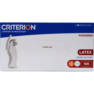 Prémium enyhén púderes latex vizsgálókesztyű, S, 100db