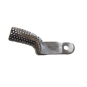 Fém, peremes, perforált feles kanál, Up R/Low L, 31