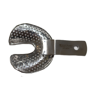 Fém, perforált, fogatlan kanál, alsó, M