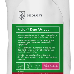 VELOX DUO WIPES Tea Tonic fogászati fertőtlenítő kendő 100db