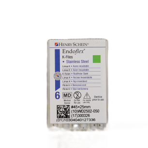HS-Endoflex K-Files 25 mm,  045, fehér, 6db