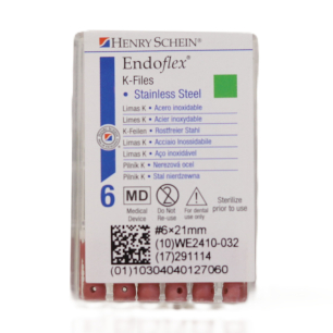 HS-Endoflex K-Files 21 mm,  006, pink, 6db