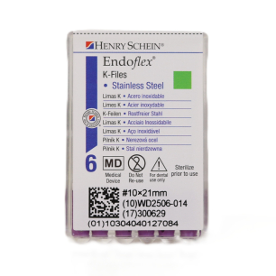 HS-Endoflex K-Files 21 mm,  010, lila, 6db