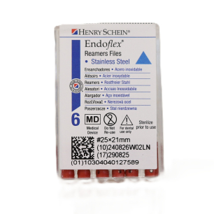 HS-Endoflex Reamer 21 mm,  025, piros, 6db