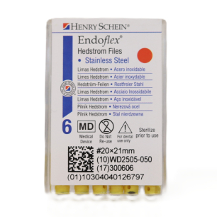 HS-Endoflex Hedstrom 21mm, 020, sárga, 6db