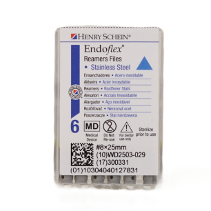 HS-Endoflex Reamer 25 mm,  008, szürke, 6db