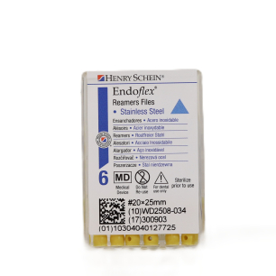 HS-Endoflex Reamer 25 mm,  020, sárga, 6db