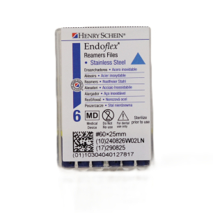 HS-Endoflex Reamer 25 mm,  060, kék, 6db