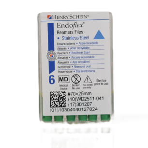 HS-Endoflex Reamer 25 mm,  070, zöld, 6db