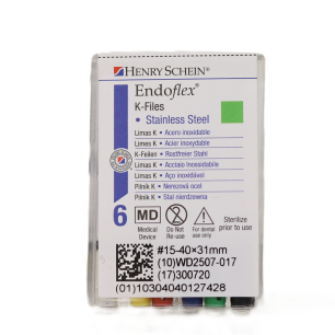 HS-Endoflex K-Files 31mm, 15-40, 6db
